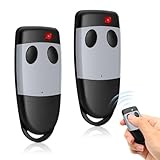 2PCS 433,92MHz Garagentoröffner für Cardin S449 QZ1,S449 QZ2, Garagentor Fernbedienung Kompatibel mit TXQ449100, TXQ449200, Rolling Code, 2 Kanäle,Grau