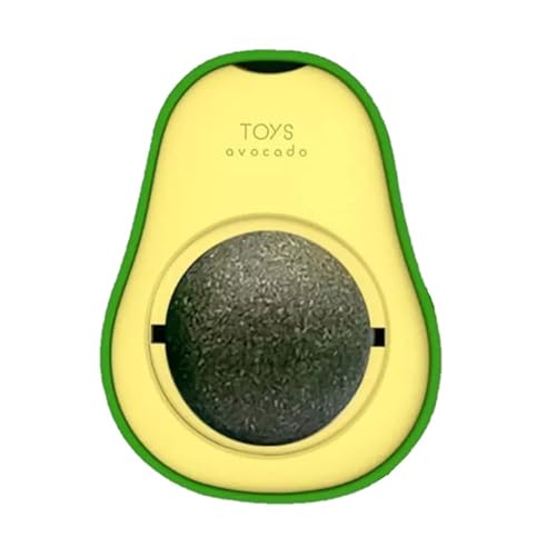Brinquedo Para Gato Abacate Bolinha Giratória Catnip Natural (1und)