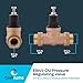 Cash Acme 3/4 Inch EB45 Double Union Pressure Regulating Valve (PRV), 45 PSI, 23885-0045