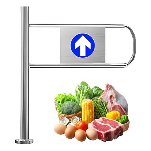 Puerta de Seguridad de Cierre automático - 80x100 cm, diseño abatible Flexible, Adecuada para niños y Mascotas - Adecuada para bibliotecas, Tiendas minoristas, supermercados y almacenes - Ba