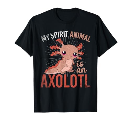 Espíritu Animal Axolotl Salamandra Mexicana Animal Ajolote Camiseta