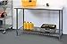 Seville Classics Commercial Work Table Island Utility Cart Prep Station, for Restaurant, Kitchen, Warehouse, Garage, Hotel, Home, Stainless-Steel Top NSF , 49