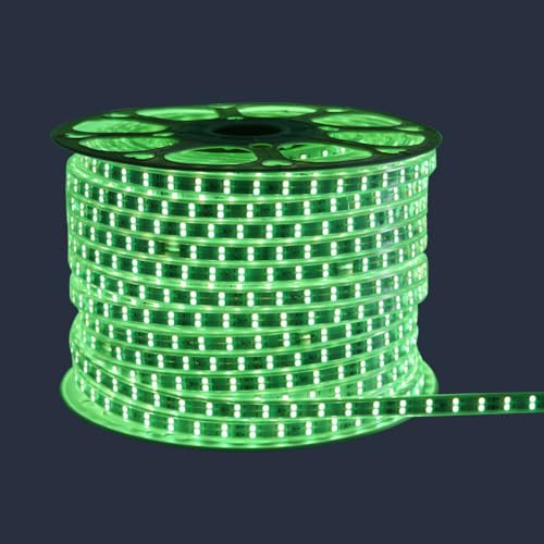 Image of Vespa 5 Meter Waterproof LED Strip Light Green - Energy Saving Rope Light for False Ceiling, Room Decor, Diwali, Christmas & Home Decoration