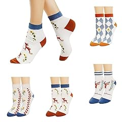 4 Pack-deer Flower Argyle