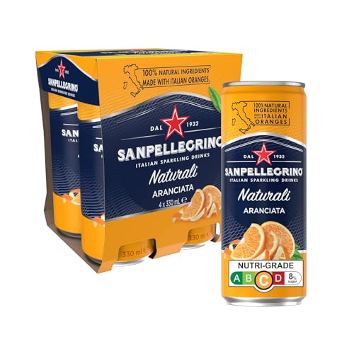San Pellegrino Natural Aranciata (Can) 4s x 330ml [Deposit]