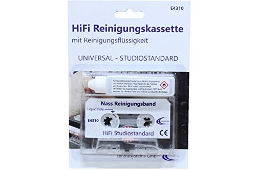 Hochwertige HiFi Audio Reinigungskassette MC + Reinigungsfluid für Kassettenrekorder