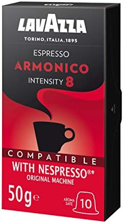 Lavazza Armonico Espresso, Cápsulas de Café, Compatible con Las Cafeteras  de Cápsulas Nespresso, 10 Cápsulas de Café - PREYCA