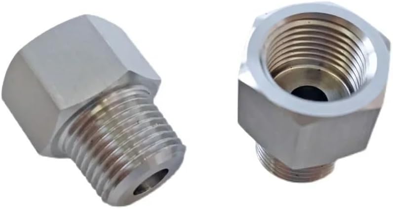 EPMAN 1/8" NPT Male to M10x1.0 Female Stainless Steel Oil Pressure Gauge  Flare Union Adapter EPCGQ91 - AliExpress 34 M10 M14 M20 1/8" 1/4" 3/8" 1/2" NPT Female Male St