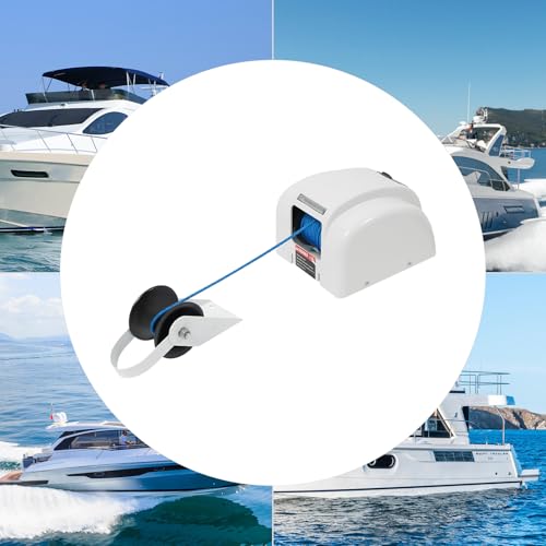 Winch eléctrico para ancla 45LBS con control remoto inalámbrico miniatura 3