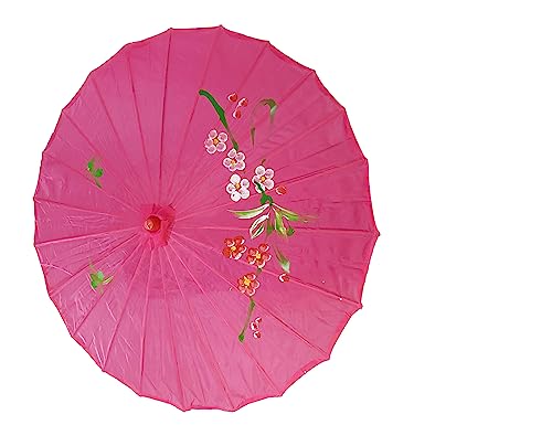 Image of BookMyCostume Pink Umbrella Japanese Kimono Dance Kids & Adults Costume Accessory Free Size