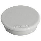 FRANKEN – HMS36 12 Franken 6 Click-Button 10 Magnete extra stark 38 mm H 12 mm Kratzfest Grau
