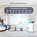 Humhold 14000 BTU Portable Air Conditioners with Heater, Remote Control, 4-in-1 Free Stand Smart Cooling AC Unit with Heating, Dehumidifier, Fan Mode for 550-700 sq.ft Room, Auto Swing,Timer, Black