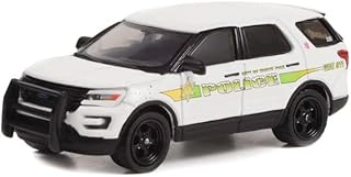 ModelToyCars 2017 Ford Police Interceptor Utility, White - Greenlight 43000C - 1/64 Scale Diecast Car