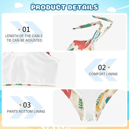 KLL Plaid Buffalo Vintage Girls Two Piece Bikini Sets Scoop Neck Swimming Swimsuit Swimsuit4