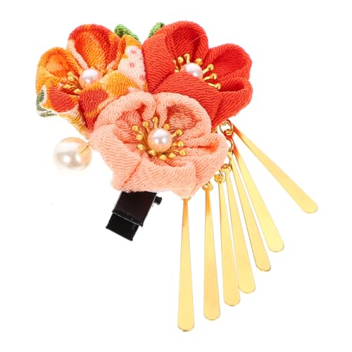 FOMIYES 和風ヘアアクセサリー 花のヘアクリップ 着物の花のヘアクリップ 伝統的な衣装用