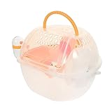 Happyyami Portable Hamster Carrier Outdoor Cage Pet Crate Travel Cage for Hamster