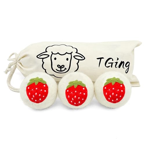 Tging Wool Dryer Balls，New Zealand Wool Laundry Balls for Dryer...