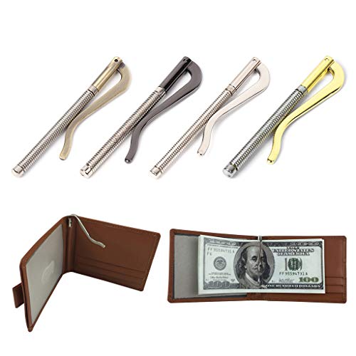 Metal Bifold Money Clip Bar Wallet Replace Parts Spring Clamp Cash Holder - Silver3