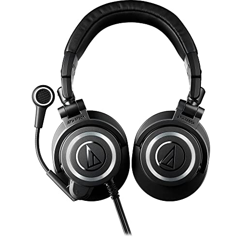 Image of Audio-Technica ATH-M50xSTS XLR StreamSet Streaming Headset + Microfiber Cleaning Cloth + Headphone Stand + Goby Labs Headphone Cleaner 4 fl oz