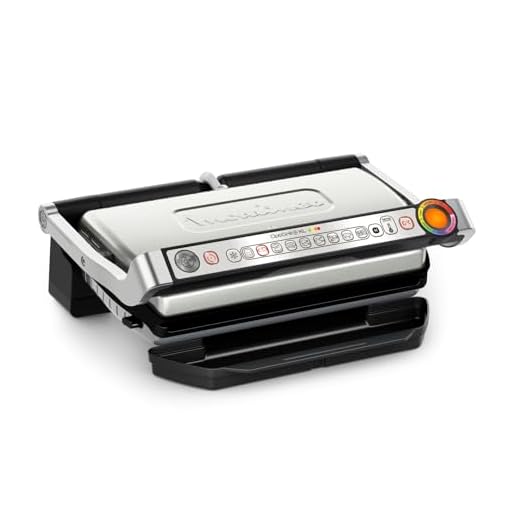 Moulinex Optigrill+ XL, Griglia Elettrica da Interno Ideale per Cucinare Carne, Pesce e Verdure, Indicatore di Cottura e 9 Programmi Automatici, Piastre Antiaderenti, GI722D