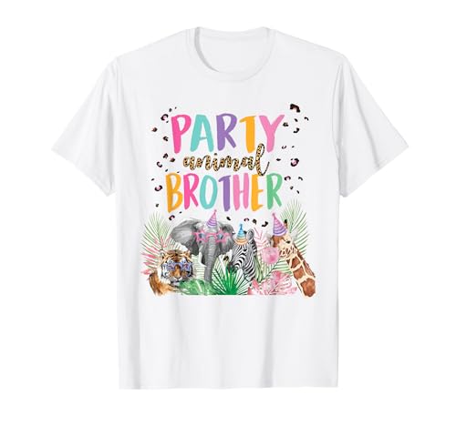 Fiesta de animales temática de zoológico para niño y niña de cumpleaños Camiseta