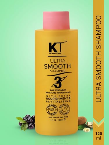 Image of KT Professional Keratin Protein Ultra Smooth Shampoo Sulfate Free Paraben Free Straightening Smoothening Treatment Extra Nourishment Moisturization120ml