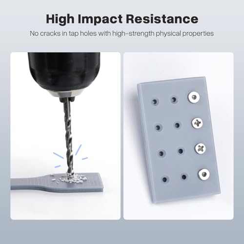 Image of ELEGOO Tough Resin, 3D Printer Resin for DLP LCD 3D Printers Black 2000g | with High Impact Resistance and High Toughness, High Precision 3D Printing Resin for High Performance Printing