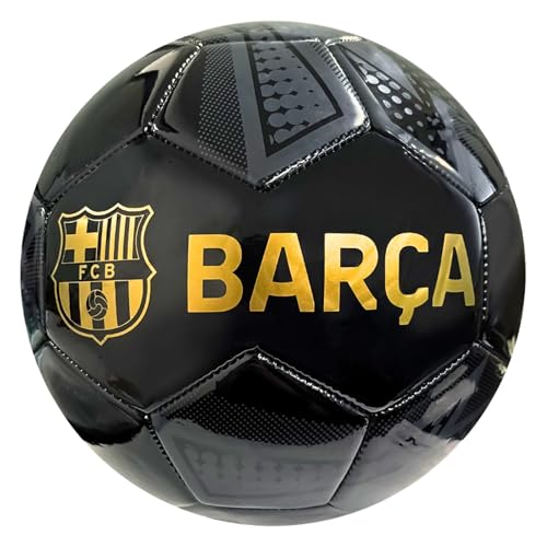 Icon Sports Officially Licensed FC Barcelona Soccer Ball - FCB95BL Black Size 5