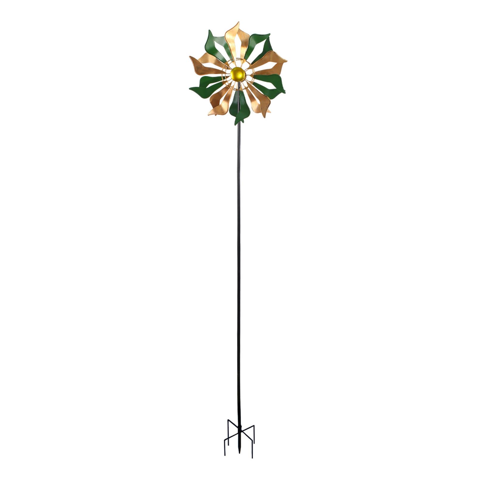 Easyly Install Iron Wind Spinner Weather Proof Colorful Outdoor Windmill for Garden Yard Ornaments Flower Patios Wind Spinner