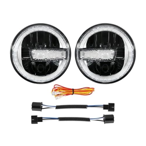 Phares LED Ronds 7 Pouces pour Remplacer Optiques Halogènes Jeep Wrangler