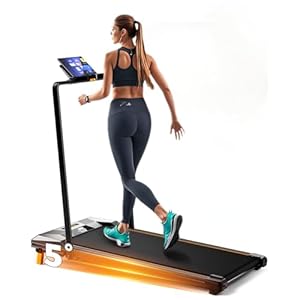 Walking Pad with Handle Bar, BestGod Treadmills for Home Office 330 lbs Capacity Foldable Under Desk Treadmill 5% Walking Treadmill with Incline 2.5 HP Folding Treadmills with Remote Control