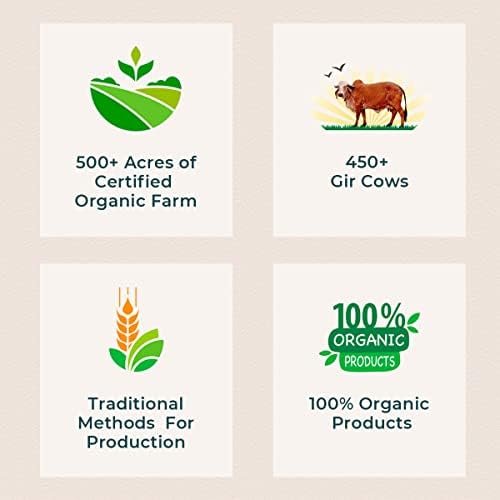 Girorganic Grass Fed A2 Ghee Clarified Butter From Girorganic - Unsalted Gir Cow Ghee Butter - Organic Ghee Oil - Pasture Raised, Non-Gmo, Lactose-Free (160 Oz) #TOP5