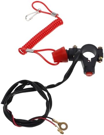 jojofuny ATV Kill Switch Tether 2-Wire Motorcycle Engine Stop Switch for 49cc-250cc Off-Road Vehicles