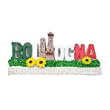 Magnete 3D Decorativo Frigorifero Bologna Souvenir Artistico Resina Vintage San Luca Torre degli Asinelli San Petronio Tricolore Calamita Lavagna Magnetica Casa Cucina Ufficio (1, Tricolore) immagine