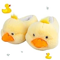 Cute Farm Animal Slippers for Women - Fuzzy Plush Winter Duck House Shoes with Warm Lining, Non-Slip Sole, Cozy Animal Slippers for Indoor/Outdoor