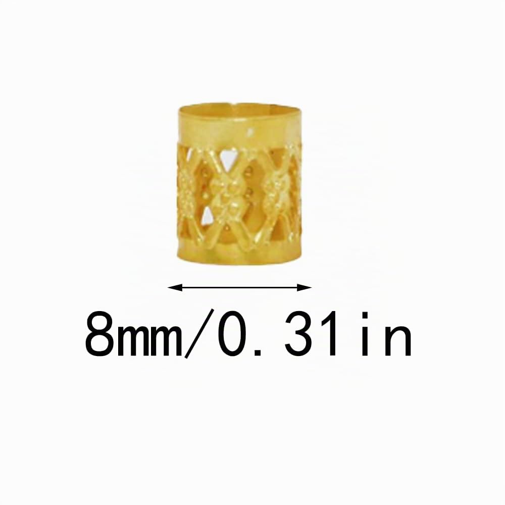 Dread Lock, 60 pezzi di metallo Cuffs Dreadlocks, accessori per capelli, gioielli intrecciati per capelli, accessori dreadlocks (oro argento)