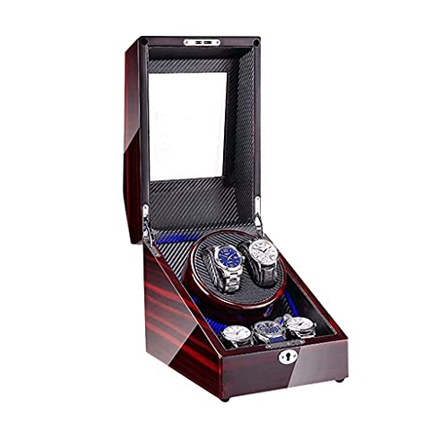 Bobinadora de relojes con motor silencioso y vitrina de almacenamiento de lujo