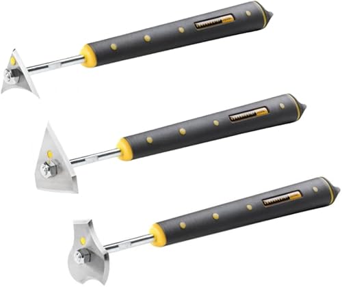 Speedheater Paquete de raspadores esenciales Juego de 3 raspadores de pintura suecos resistentes Raspa superficies planas, zócalos, paneles