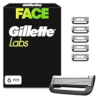 Gillette Labs Rasierklingen für Männer, 6 Original Ersatzklingen, Klingen für Herren Kompatibel mit allen GilletteLabs Rasierern (inkl.Heated Razor)