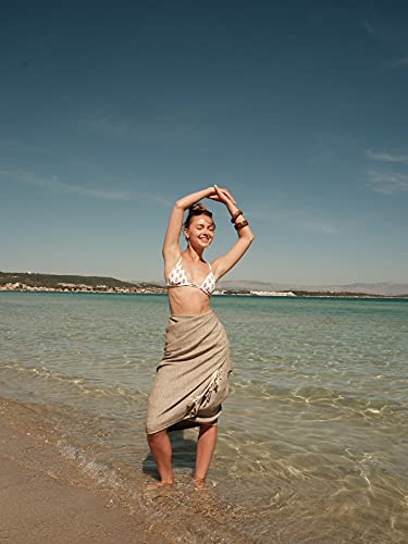 Smyrna Turkish Cotton Herringbone Series Original Turkish Beach Towel thumb #1