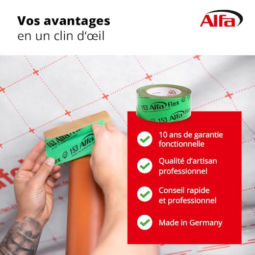 Ruban adhésif flexible 75m isolation toiture pare-vapeur freins vapeur - 6