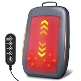 DreamyTouch Shiatsu Back Massager with Heat, 4D Deep Tissue Massage for Pain Relief, Portable Rechargeable Electric Back Massager for Chair Home Office Car,Gift-Ready for Men Women