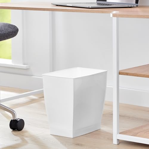 Canecas de basura rectangular blanca pack 2 12 litros miniatura 5