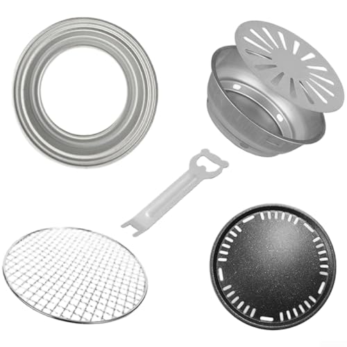 Barbecue au charbon de bois avec table de feu, grille de cuisson et poêle à rôtir, conçu pour prendre en charge différentes méthodes de cuisson avec matériau en acier dur