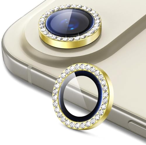 Image of Lensarmor Compatible With Light Gold Diamond iPhone Air Camera Lens Protector - 9H+ Tempered Glass with Diamond Coating, Scratch Resistant, Premium iPhone Air Accessories, Flash-Friendly Lens Cover