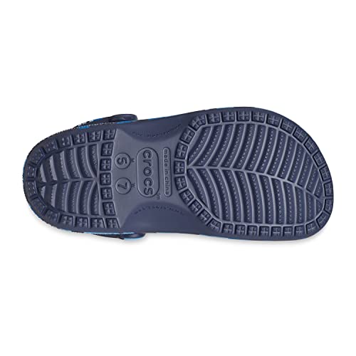 Sandália Classic Printed Camo, Crocs, Adulto Unissex, Navy/Multi, 44