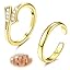 Hug CZ Ring+Thin Ring Hug CZ Ring+Thin Ring