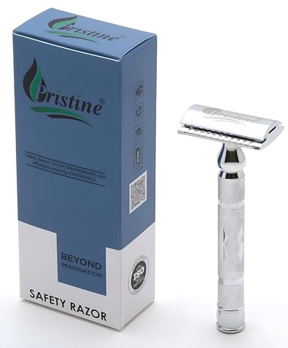 Image of Pristine Double Edge Men Shaving Safety Razor - Chrome PS-15 (Close Comb)