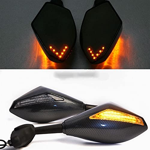 Espejos de carbono para Triumph Daytona 675 con intermitentes estables de alta gama