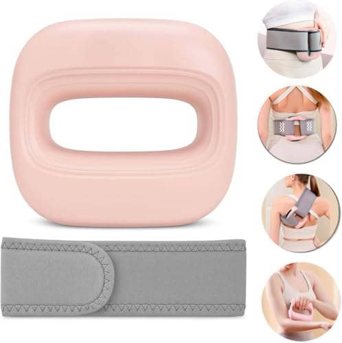 Image of Fascial Massage Ring Percussion Muscle Ring Massager with Belt for Muscle Relaxation Legs Mini Gun Massager for Full Body Massage | Relief & Relaxation for Men and Women - (multi-pink)